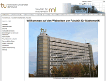 Tablet Screenshot of mathematik.tu-dortmund.de