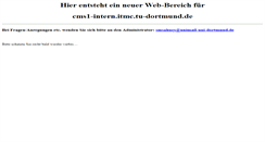 Desktop Screenshot of cms1-intern.itmc.tu-dortmund.de