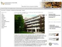 Tablet Screenshot of kulturwissenschaften.tu-dortmund.de