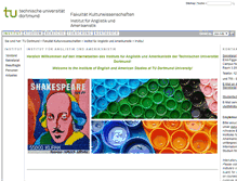 Tablet Screenshot of englisch.tu-dortmund.de