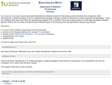 Tablet Screenshot of bioconductor.statistik.tu-dortmund.de