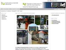 Tablet Screenshot of irf.tu-dortmund.de